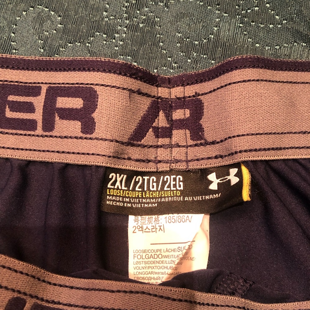 UA mens shorts.Blue. size 2XL
